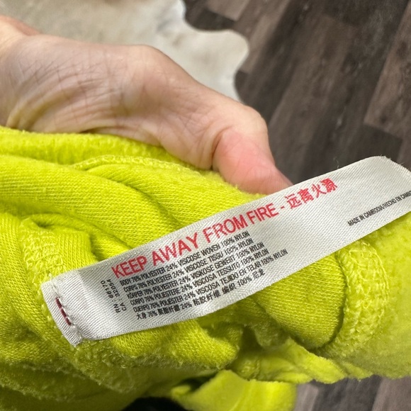 Free People Movement So Fly Half Zip Jacket in Margarita Size XS Green/Yellow - Picture 9 of 9